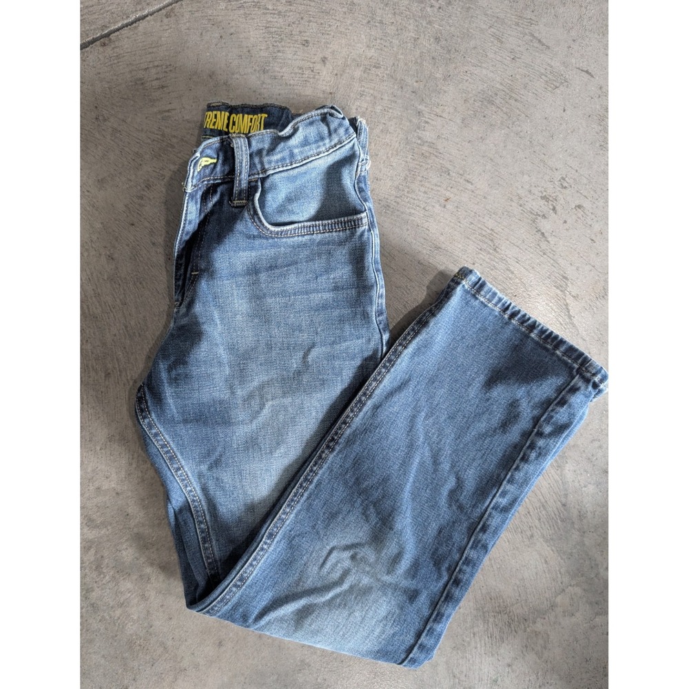 Lee Kids XTrem Comfort Jeans Blue Wash‎ Denim Straight Leg Casual Size 12R